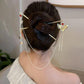 New Chinese Style Double Hairpin with Butterfly Tassels – Elegant Hanfu Hair Jewelry