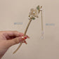 Yulan Flower New Chinese Style Tassel Hairpin - Alloy