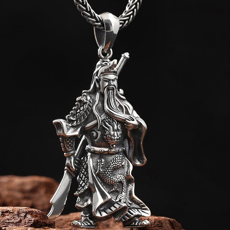 Guan Yu Pendant - Sterling Silver