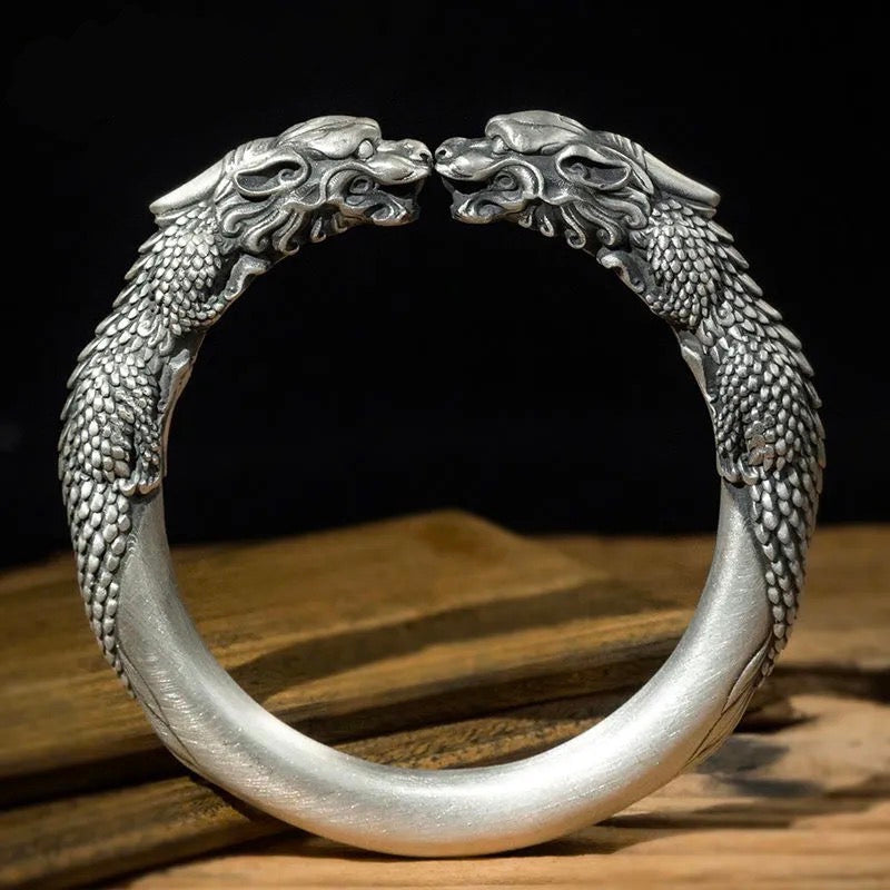 Pixiu Double-headed Bracelet-sterling Silver